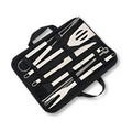 9-Piece Stainless Steel Barbecue Utensil Set – Soft Case, Elegant and Easy to Carry